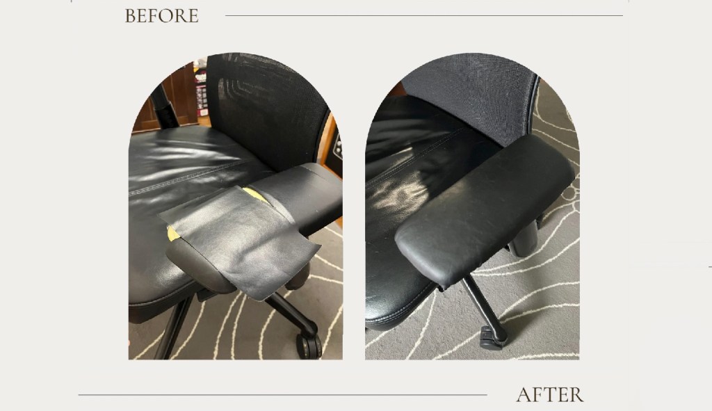 Tutorial: How to repair a leather office chair&nbsp;armrest